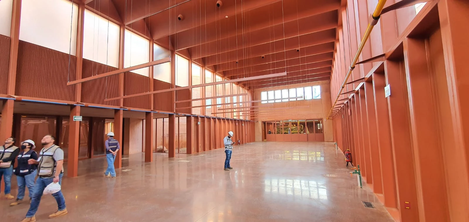 Vista interior de la obra