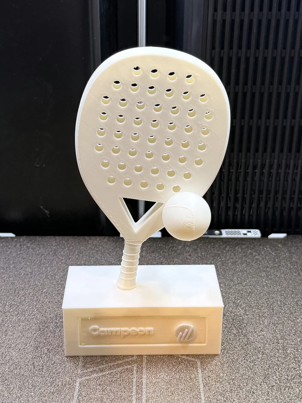 Trofeo de pádel personalizado