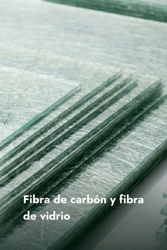 Fibra de carbono y vidrio